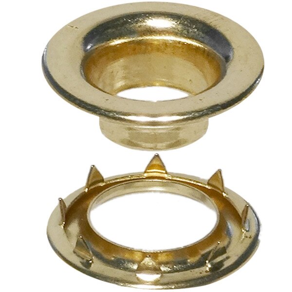 4 ROLLED RIM GROMMET and SPUR WASHER BRASS (4RRGSW) Stimpson  Store